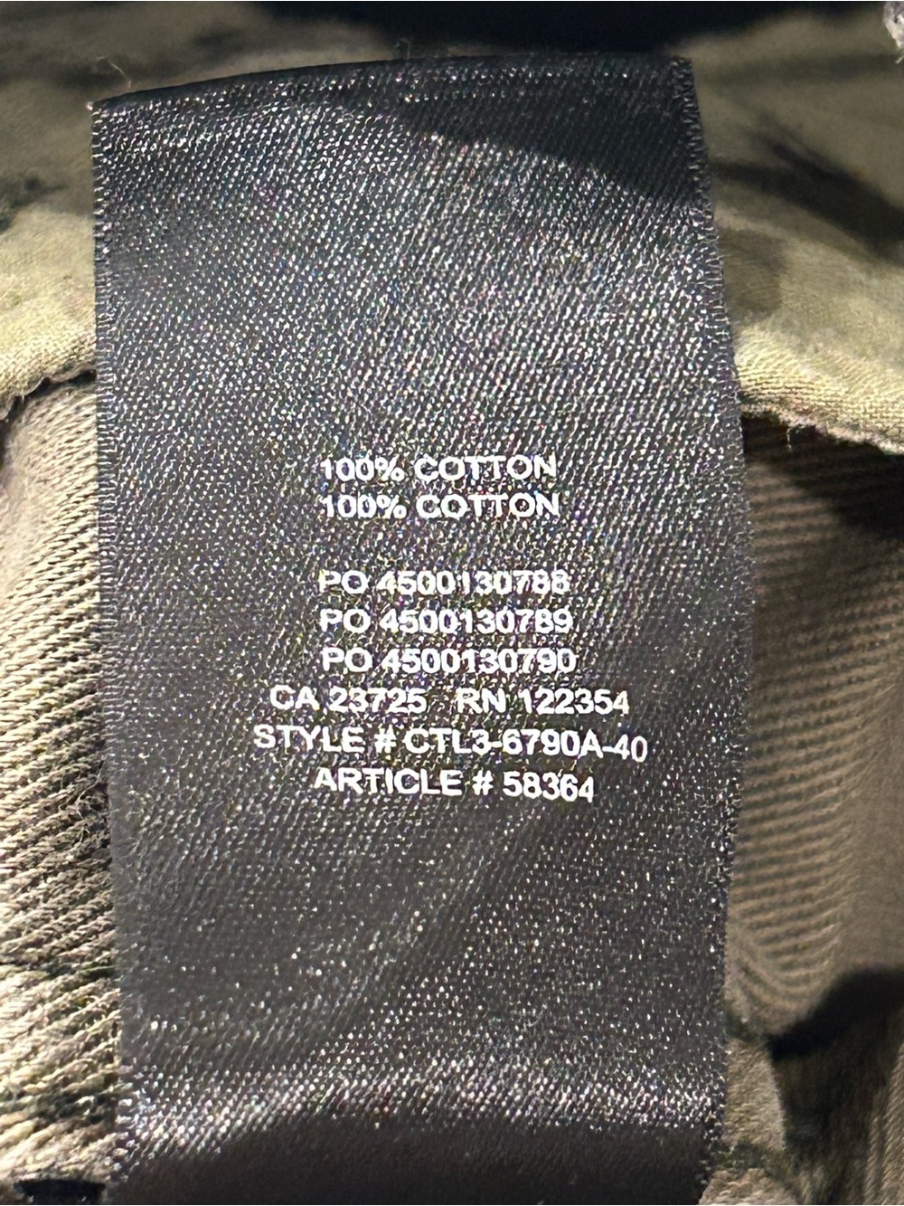 TNA Aritzia Alix High Waisted Cotton Twill Camo Jogger Pants - Picture 8 of 8